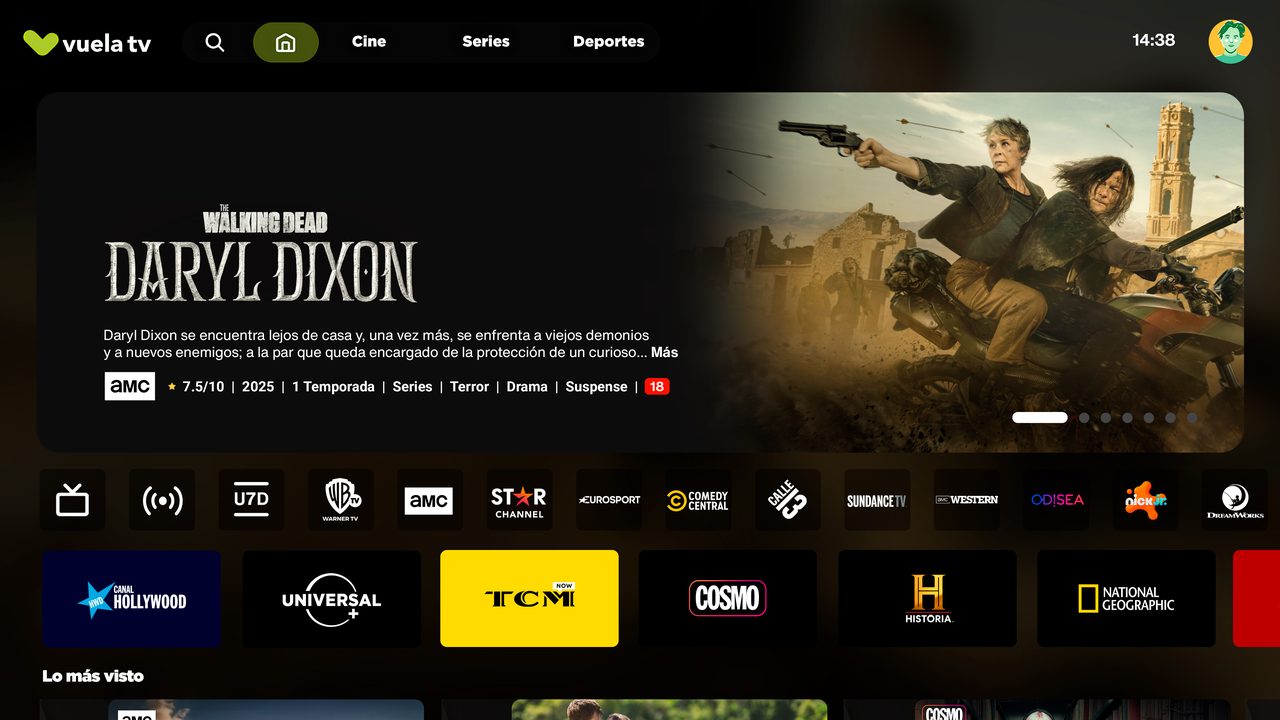 VuelaTV en televisor, portátil, tablet y móvil